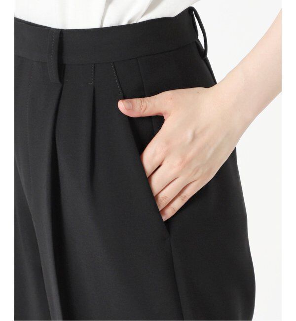 Spick and Span「≪追加≫ダブルクロスツータックパンツ」|スラックス|