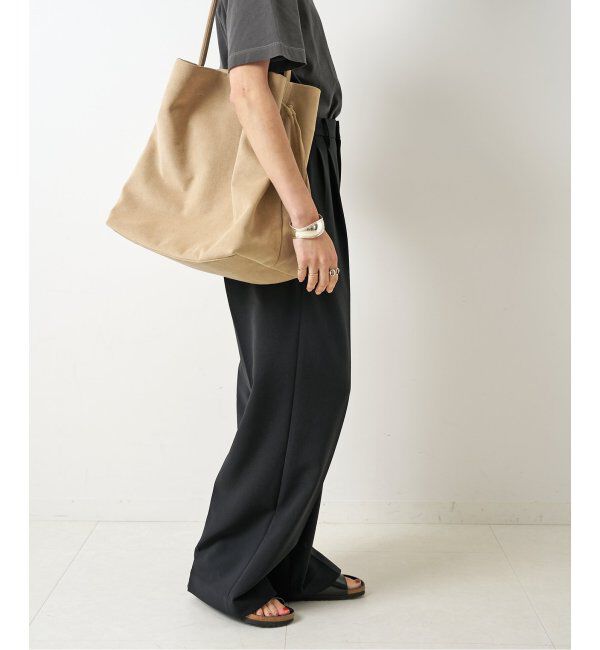 Spick and Span「≪追加≫ダブルクロスツータックパンツ」|スラックス|