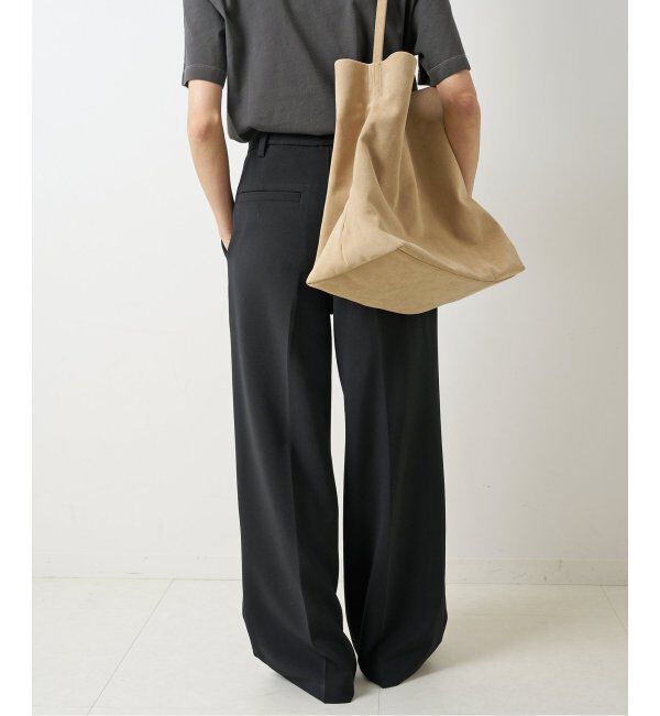 Spick and Span「≪追加≫ダブルクロスツータックパンツ」|スラックス|