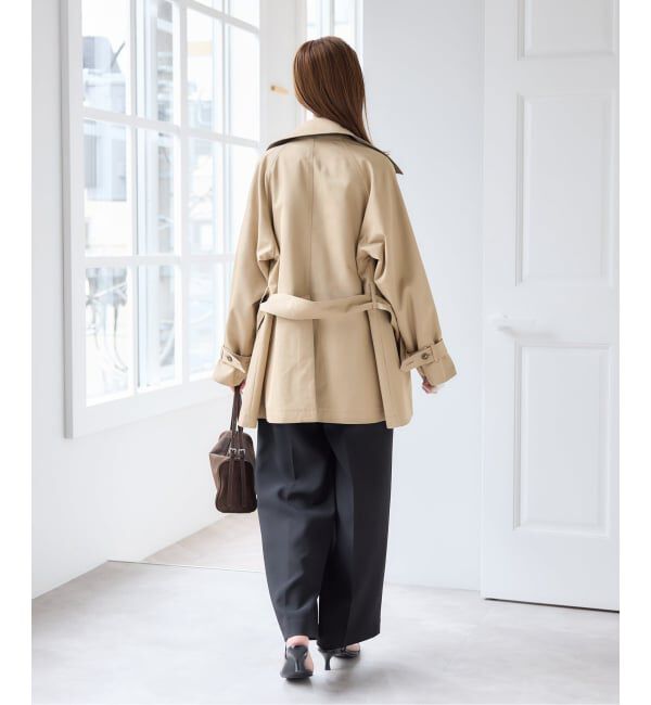 U by SPICK&SPAN「《予約》リバーシブルミドルトレンチコート」|トレンチコート|