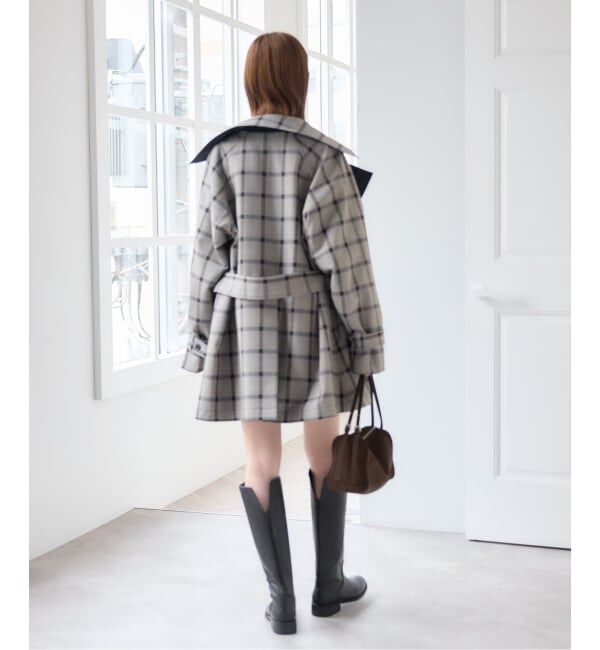 U by SPICK&SPAN「《予約》リバーシブルミドルトレンチコート」|トレンチコート|