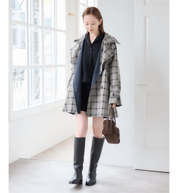 U by SPICK&SPAN「《予約》リバーシブルミドルトレンチコート」|トレンチコート|