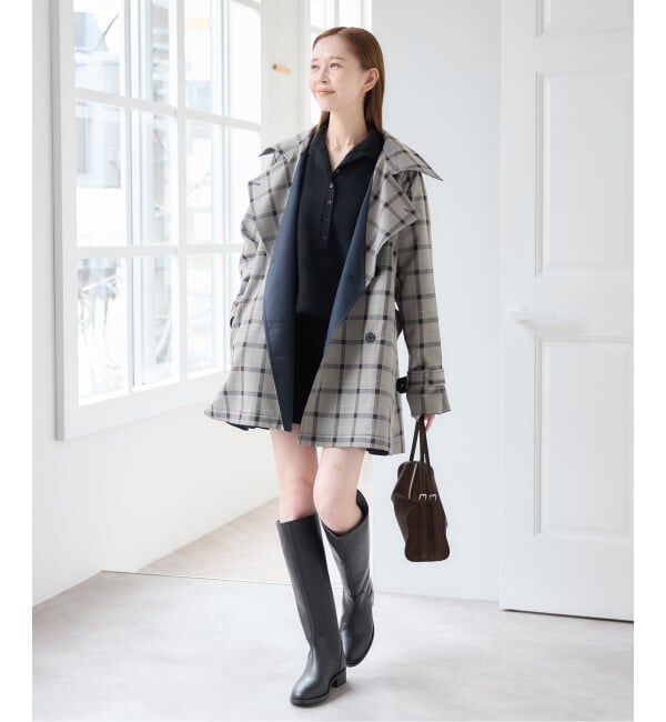 U by SPICK&SPAN「《予約》リバーシブルミドルトレンチコート」|トレンチコート|