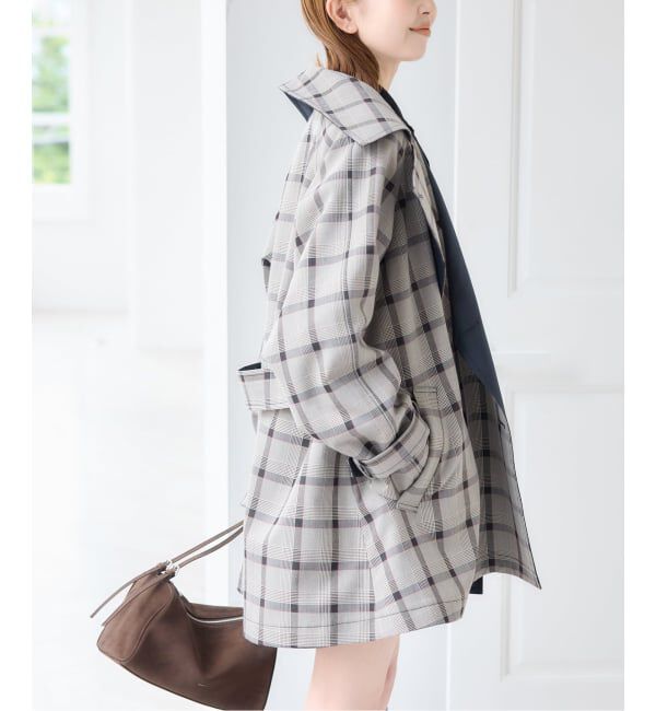 U by SPICK&SPAN「《予約》リバーシブルミドルトレンチコート」|トレンチコート|