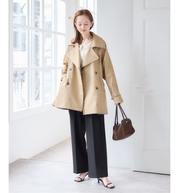U by SPICK&SPAN「《予約》リバーシブルミドルトレンチコート」|トレンチコート|