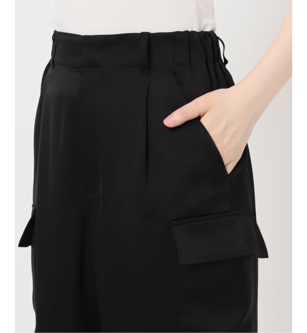 NOBLE「《予約・セットアップ対応》ルナサテンカーゴパンツ」|カーゴ|