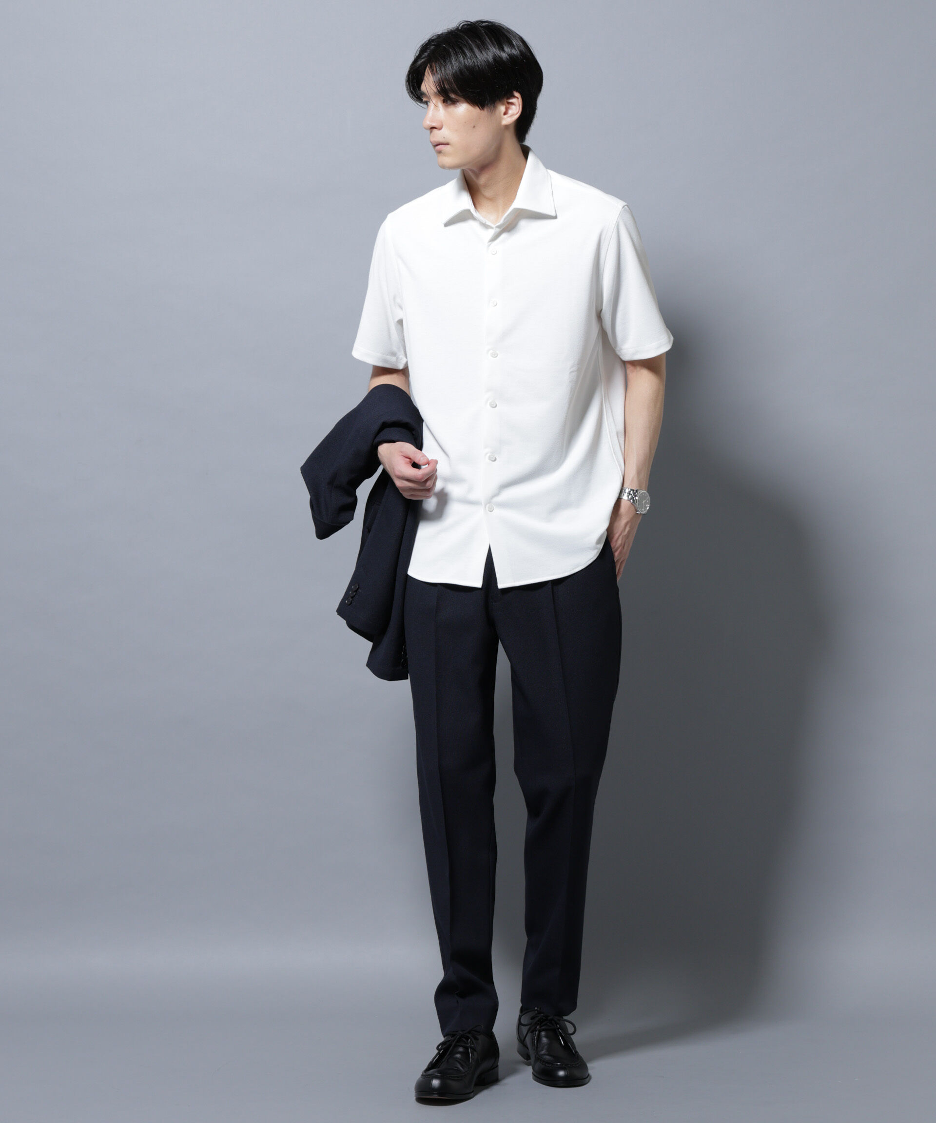 NANO universe「「N SHIRTS」 AERO FREEZE 鹿の子シャツ」|シャツ・ブラウス|