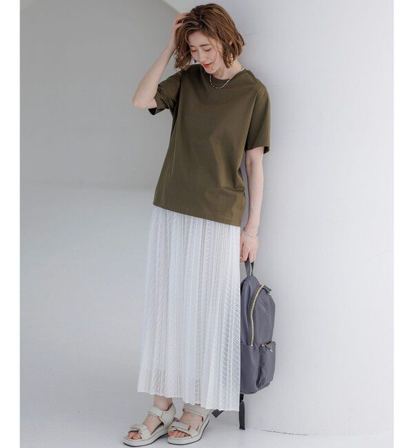 23区「シルキータッチ ベーシック Tシャツ」|Tシャツ・カットソー|