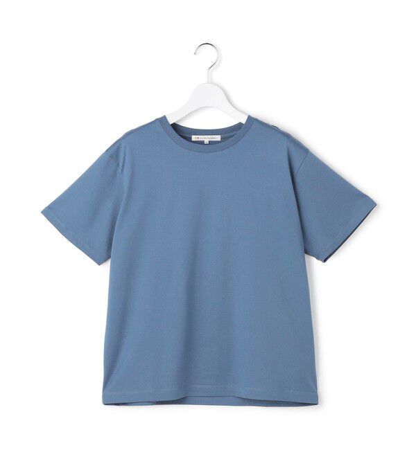 23区「シルキータッチ ベーシック Tシャツ」|Tシャツ・カットソー|ダルブルー系