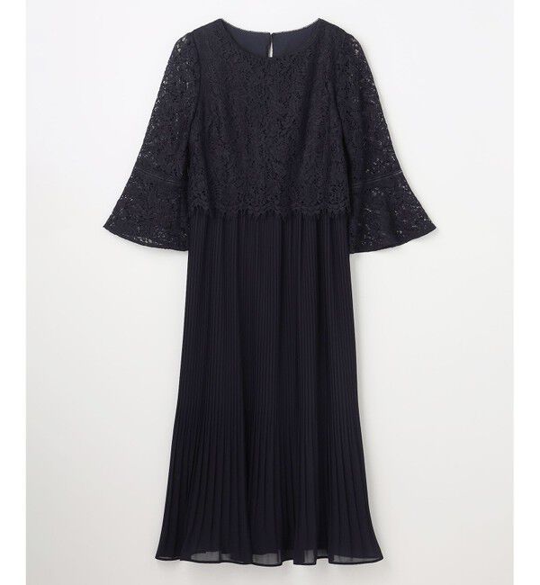 ANY SIS「【Lily Calin】レース&times;プリーツコンビ ドレス」|ドレス|
