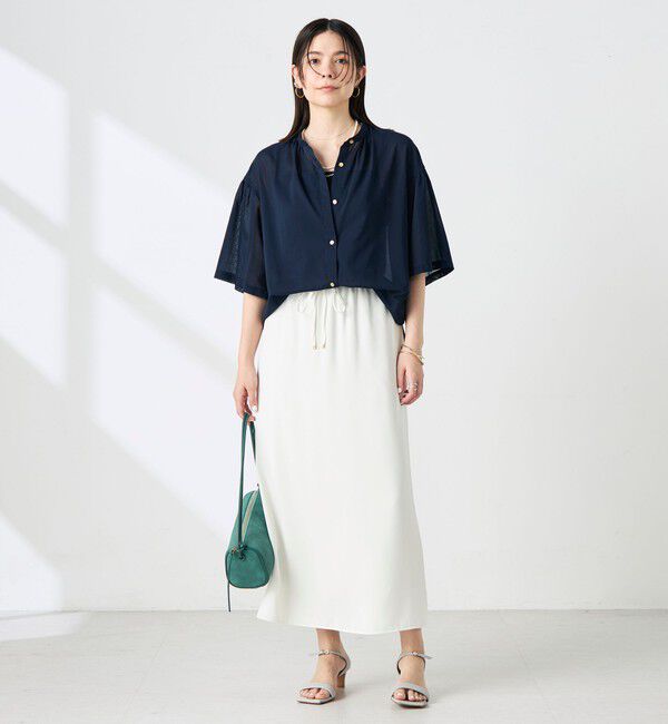 NOLLEY'S「【BECシリーズ】ウォッシャブル袖2ＷAYシアーボイルブラウス」|シャツ・ブラウス|