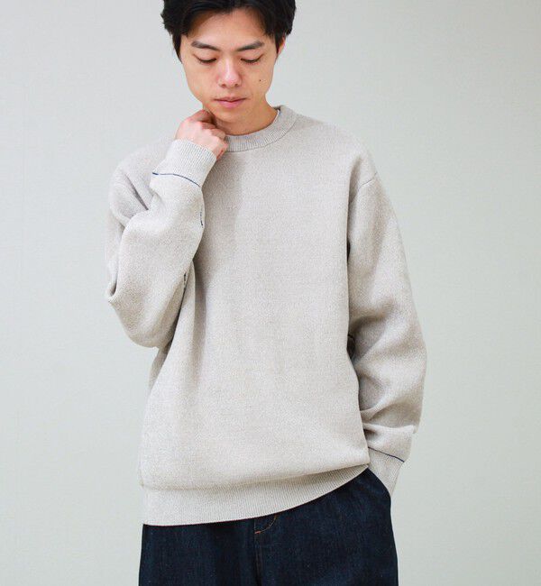 GLOSTER「【人気モールニットシリーズ/チクチクしないニット】モールダブルフェイス プルオーバーニット」|ニット・セーター|