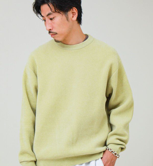 GLOSTER「【人気モールニットシリーズ/チクチクしないニット】モールダブルフェイス プルオーバーニット」|ニット・セーター|