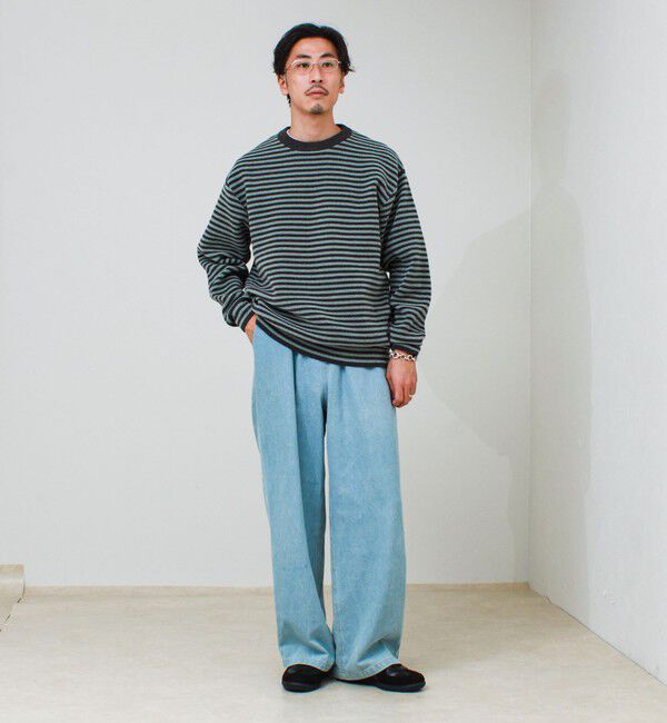 GLOSTER「【人気モールニットシリーズ/チクチクしないニット】モールダブルフェイス プルオーバーニット」|ニット・セーター|