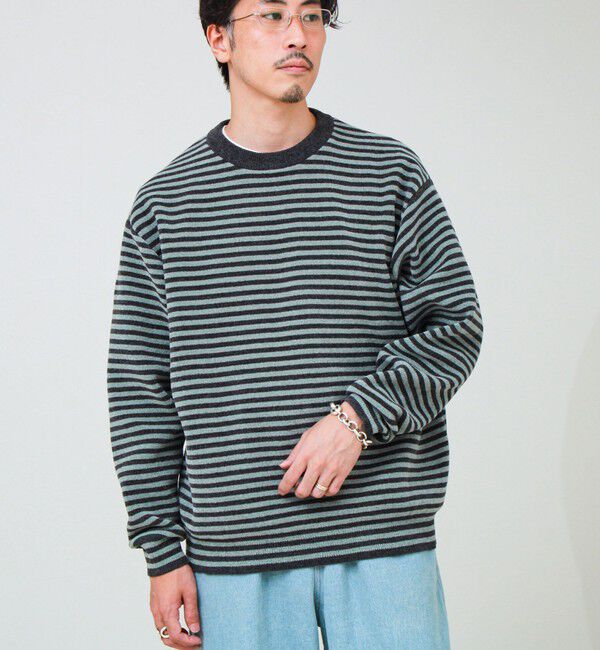 GLOSTER「【人気モールニットシリーズ/チクチクしないニット】モールダブルフェイス プルオーバーニット」|ニット・セーター|