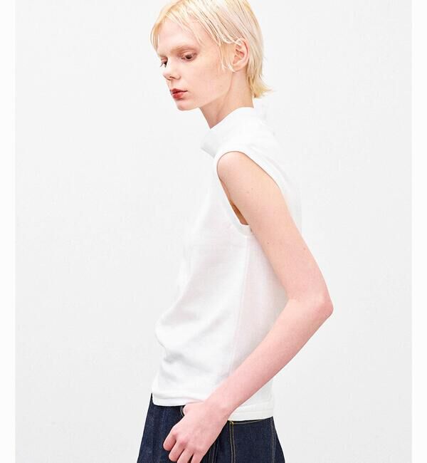  「ANATOMICA | モックネック スリーブレスTシャツ WOMEN」|Tシャツ・カットソー|