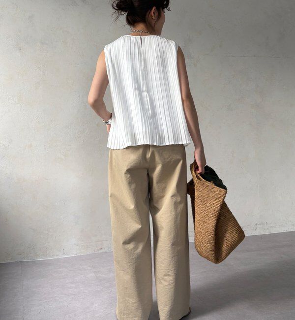  「【WEB限定】プリーツタンクブラウス」|シャツ・ブラウス|