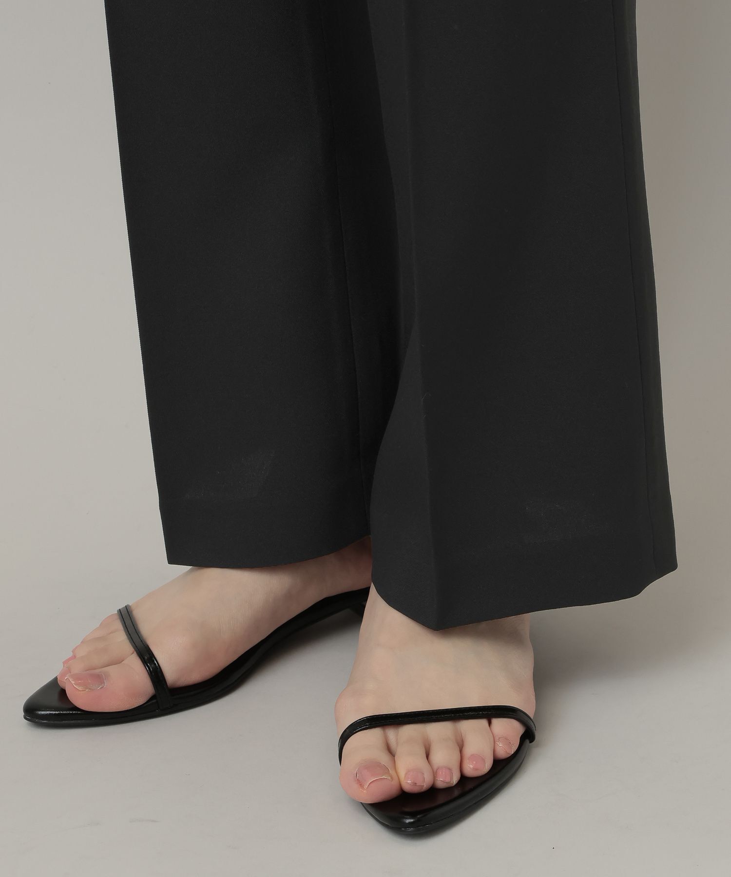 A part by 「シャンブレーセミフレアパンツ」|スラックス|