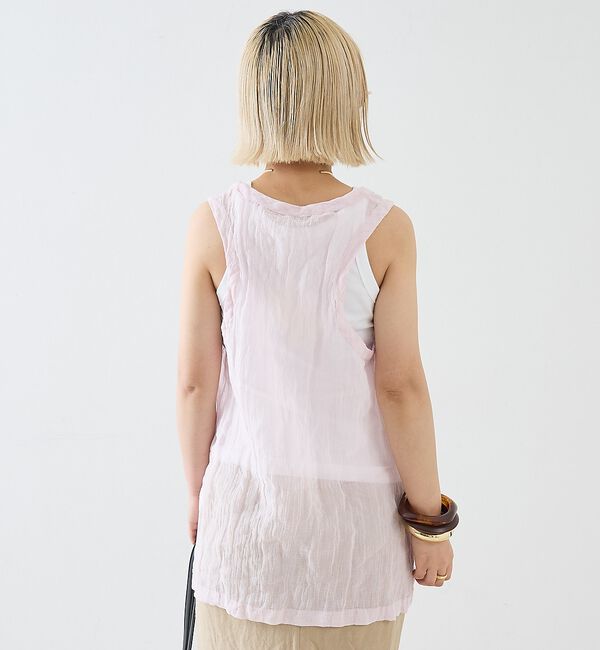 The Store by C' 「【TOTEME】Crinkled Gauze Tank Top／ガーゼタンクトッ」|キャミソール|