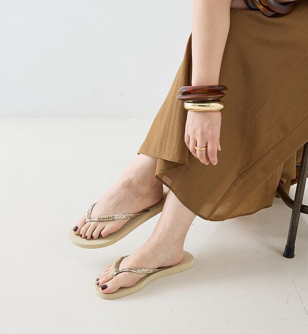 The Store by C' 「【Havaianas】Slim Glitter Ⅱ／グリッタービーチサンダル」|サンダル|