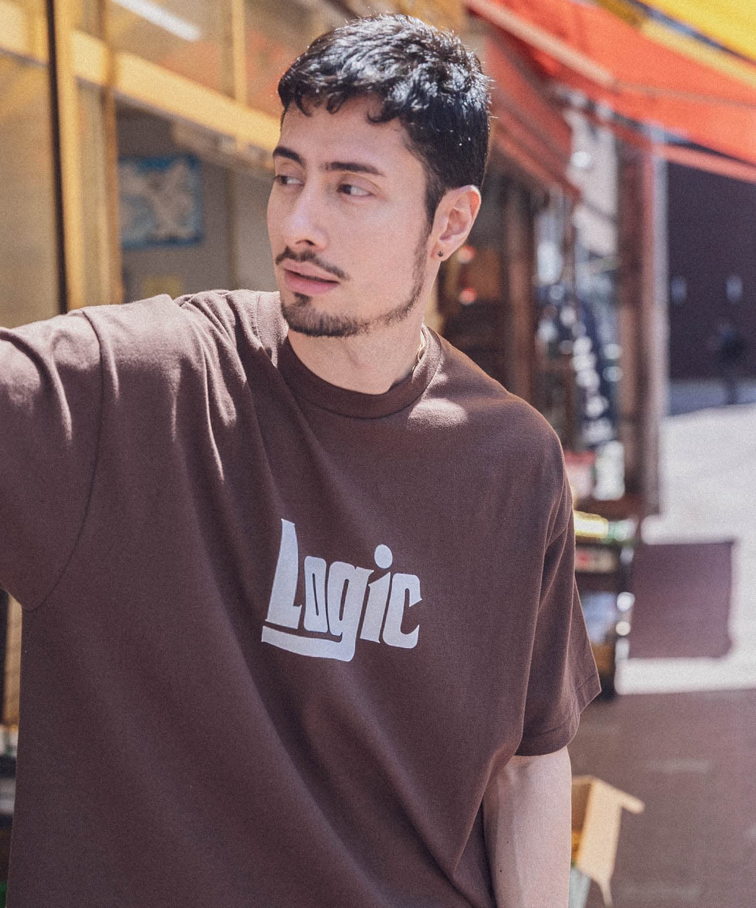 URBAN RESEARCH「LOGIC ONE LOGO T-SHIRTS」|Tシャツ・カットソー|ブラウン