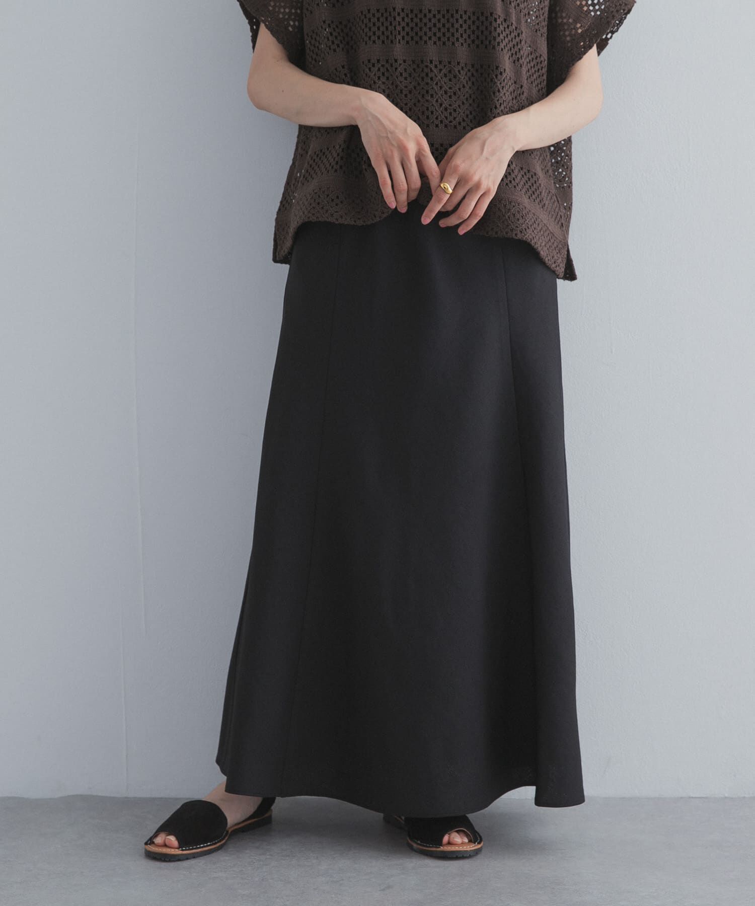 URBAN RESEARCH DOORS「バイアスフレアスカート」|スカート|