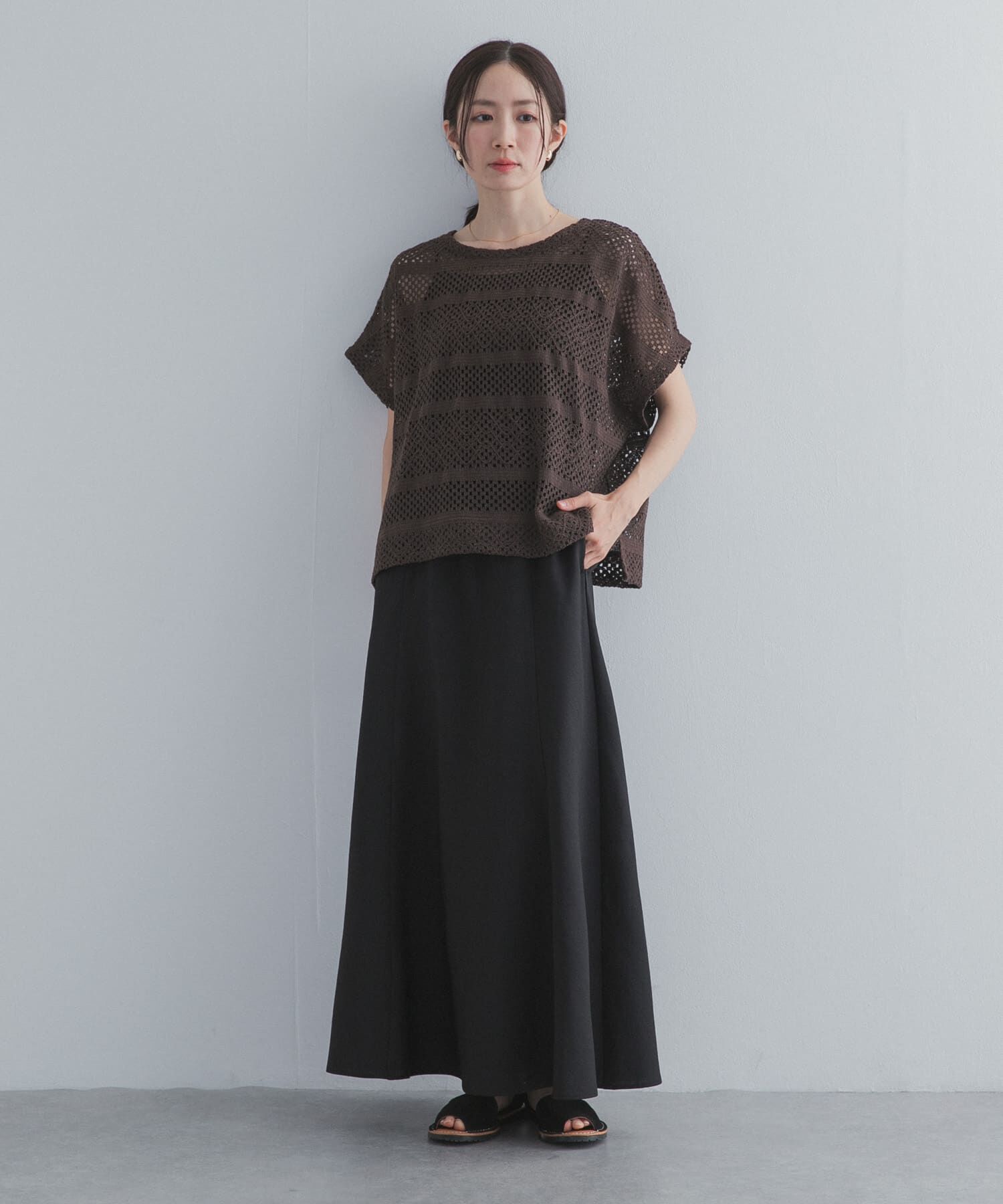 URBAN RESEARCH DOORS「バイアスフレアスカート」|スカート|
