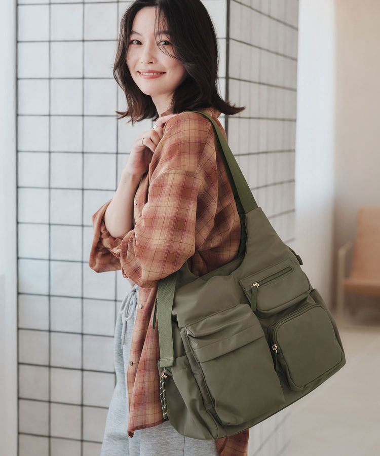 Green Parks「【10ポケBag】収納アドバイザー監修アウトポケットトート」|トートバッグ|