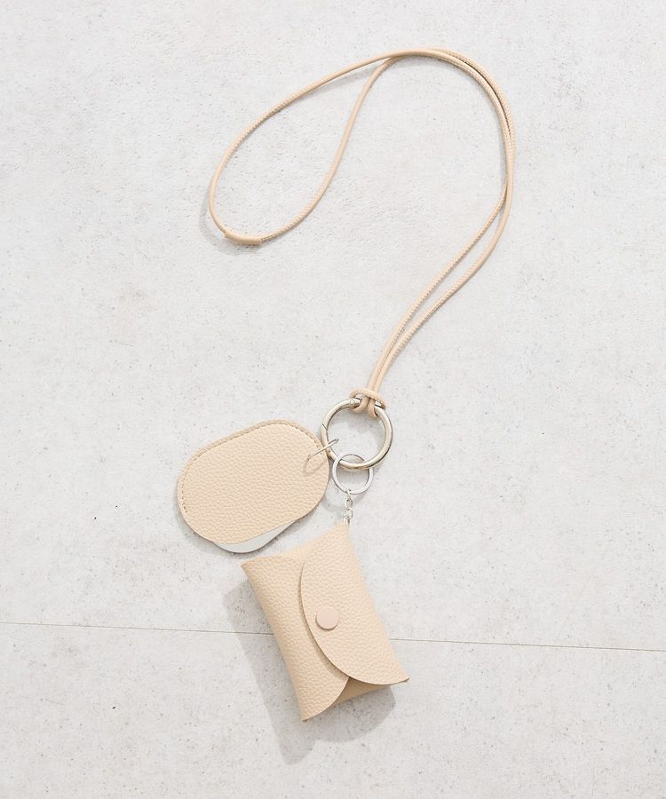 Green Parks「ミラー&ポーチマルチストラップ」|その他|Beige