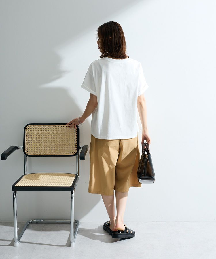 Green Parks「【適ON】汗染み防止ボックスロゴTシャツ」|Tシャツ・カットソー|