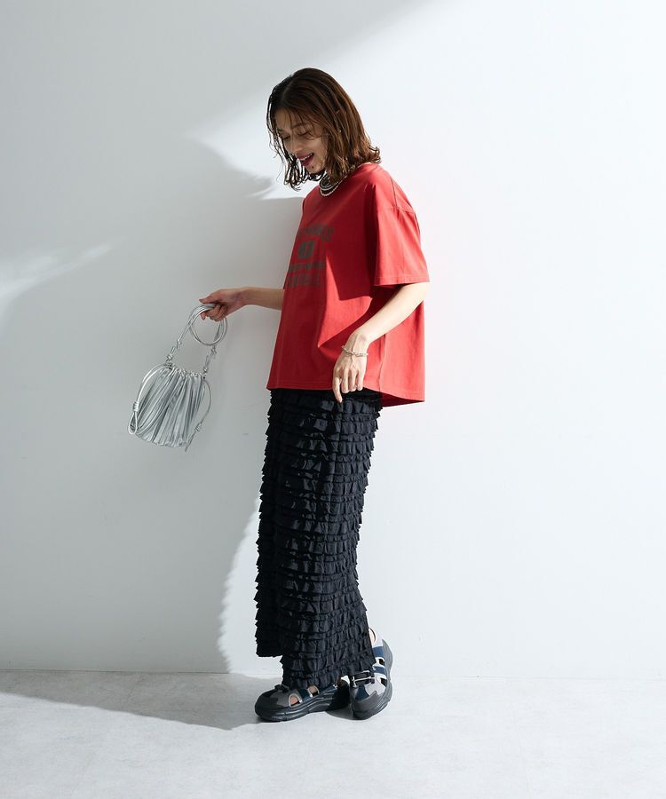 Green Parks「【適ON】汗染み防止ボックスロゴTシャツ」|Tシャツ・カットソー|