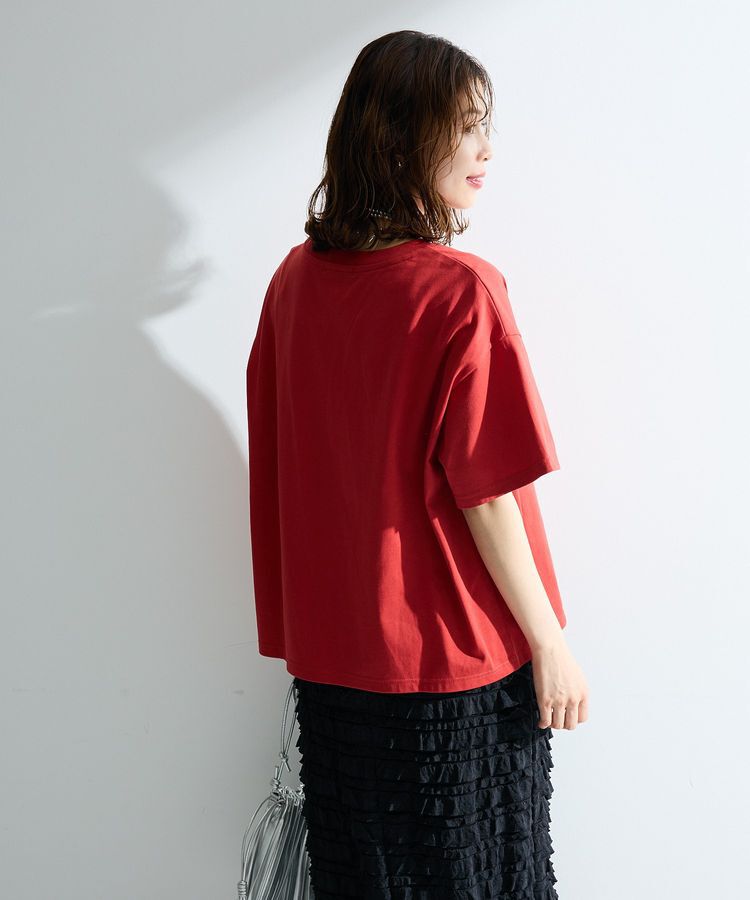 Green Parks「【適ON】汗染み防止ボックスロゴTシャツ」|Tシャツ・カットソー|