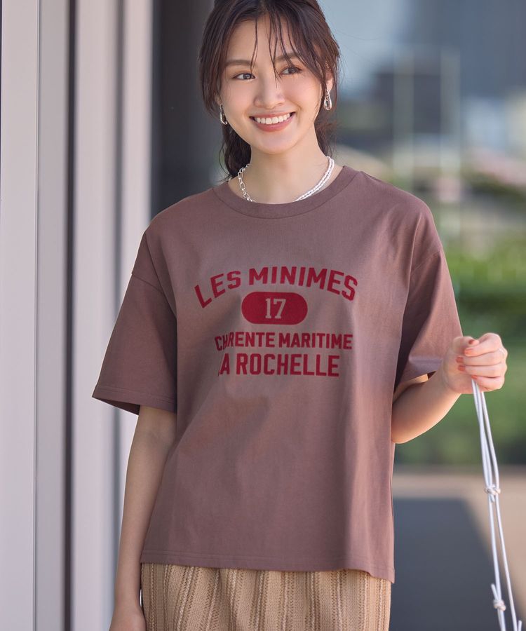 Green Parks「【適ON】汗染み防止ボックスロゴTシャツ」|Tシャツ・カットソー|