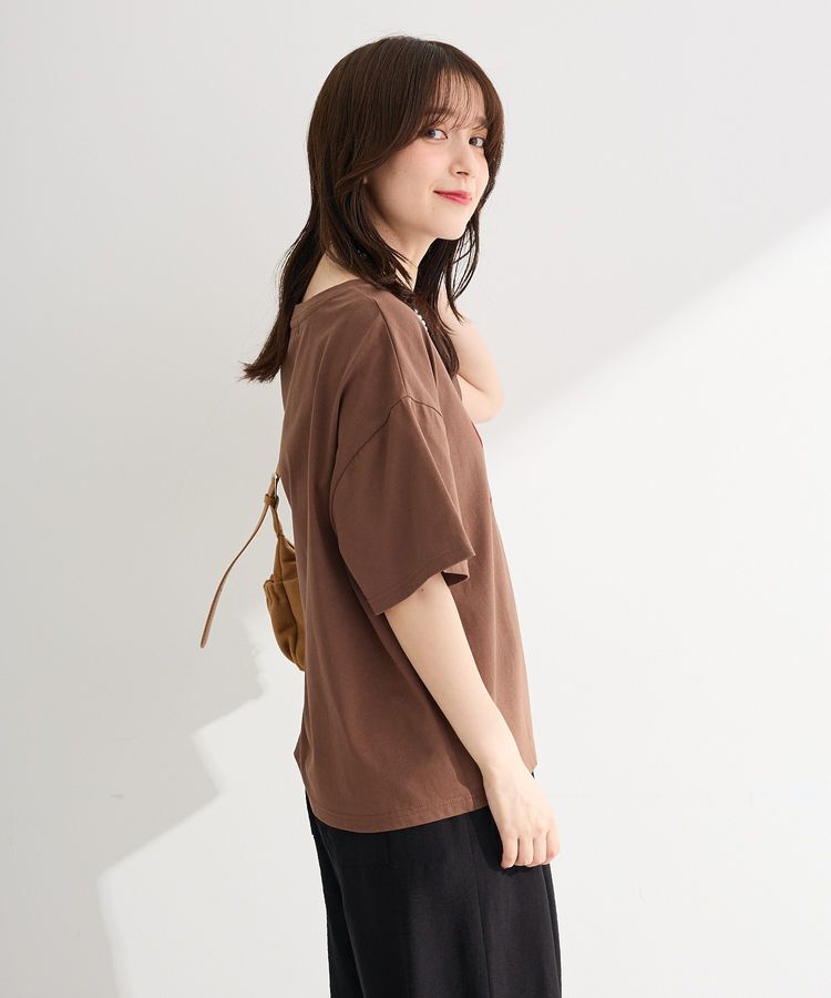 Green Parks「【適ON】汗染み防止ボックスロゴTシャツ」|Tシャツ・カットソー|