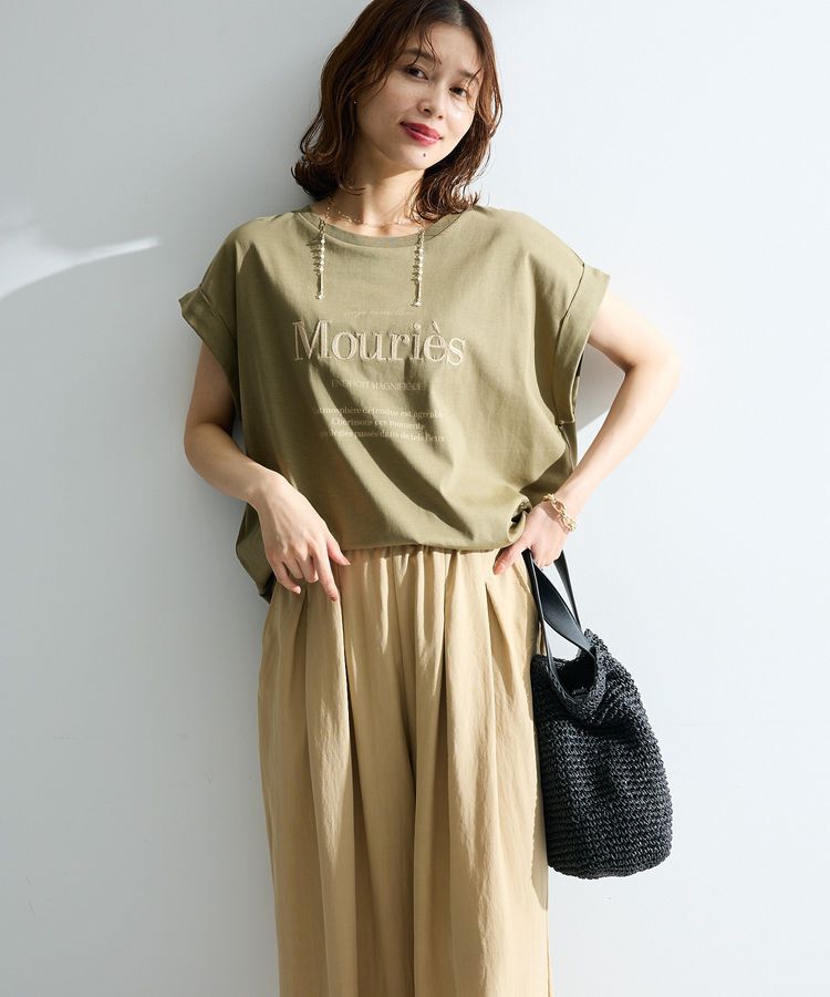 Green Parks「【適ON】汗染み防止フレンチロゴTシャツ」|Tシャツ・カットソー|