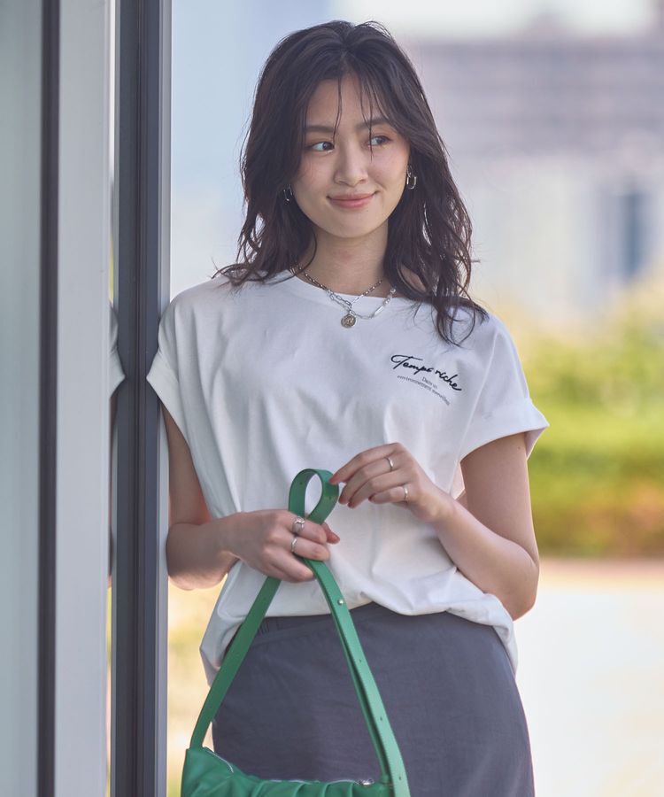 Green Parks「【適ON】汗染み防止フレンチロゴTシャツ」|Tシャツ・カットソー|