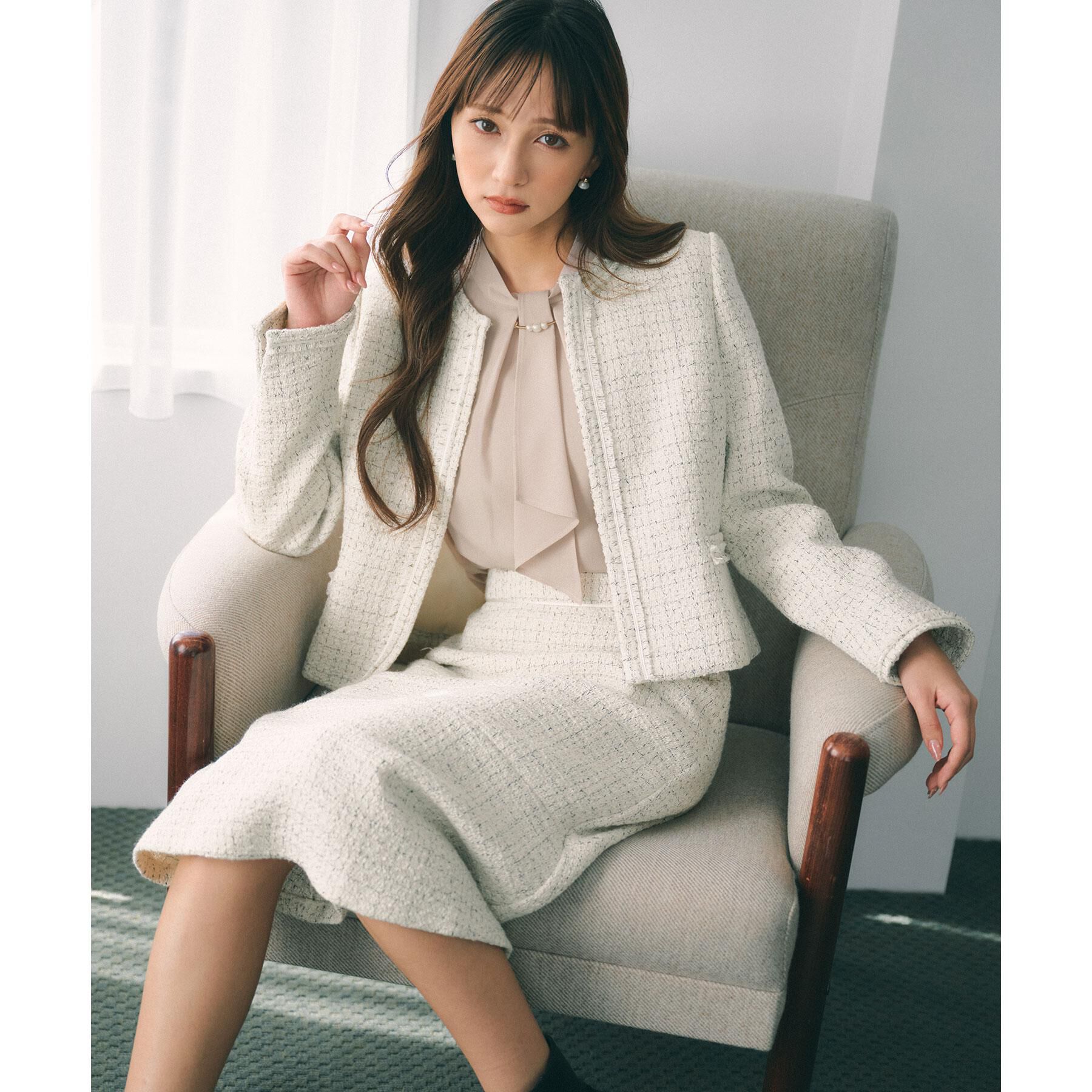 index「ボウタイタックブラウス【洗濯機OK／防シワ】《XS～3L》」|シャツ・ブラウス|
