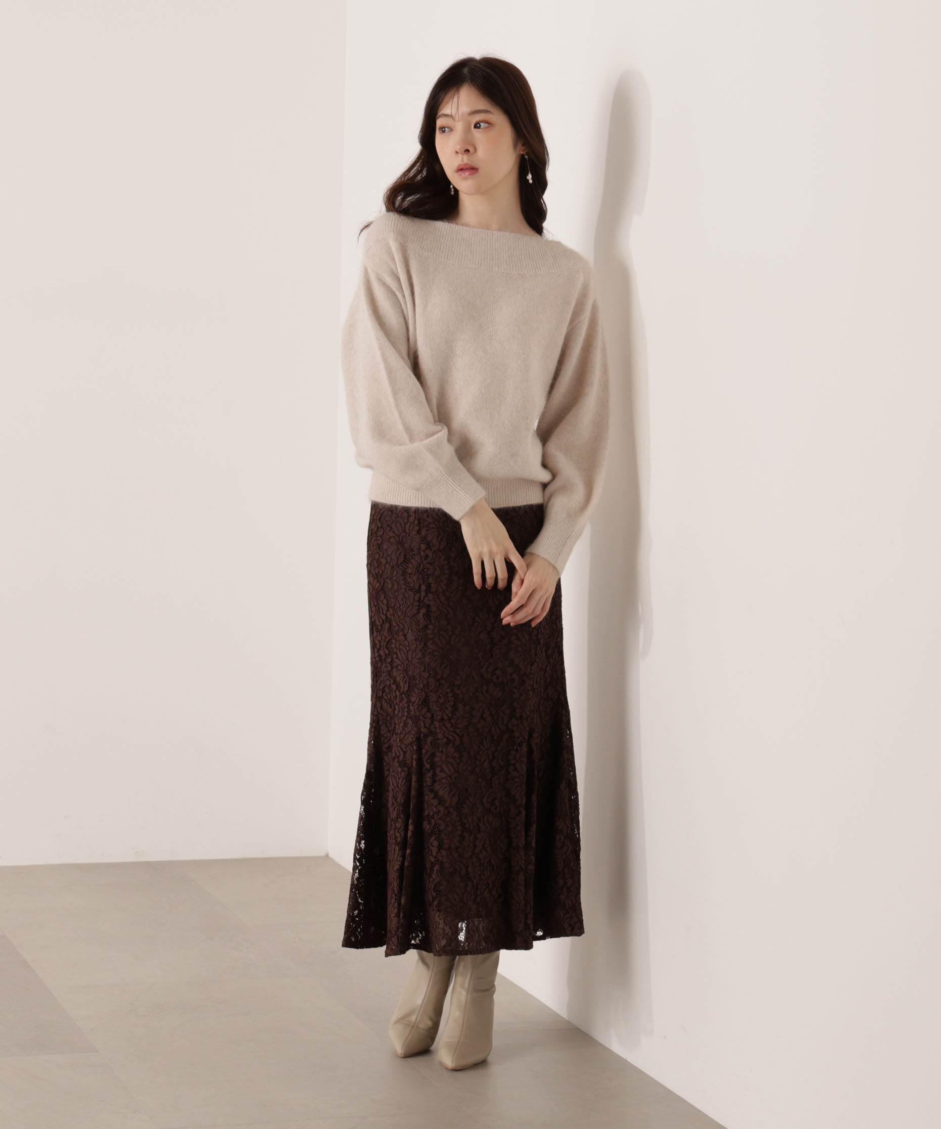 PROPORTION BODY DRESSING「レースマーメイドスカート 25AW」|スカート|