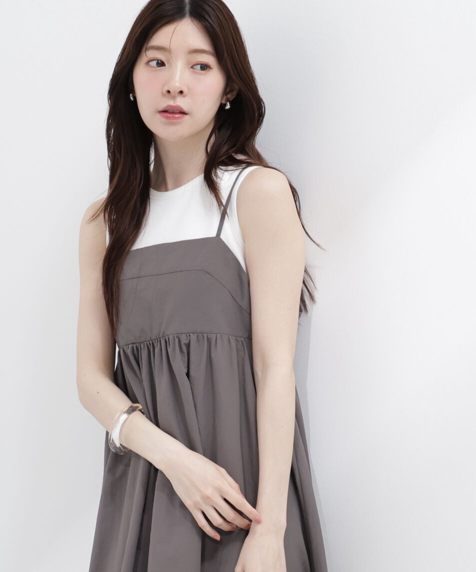 PROPORTION BODY DRESSING「カットドッキングキャミワンピース」|ワンピース|