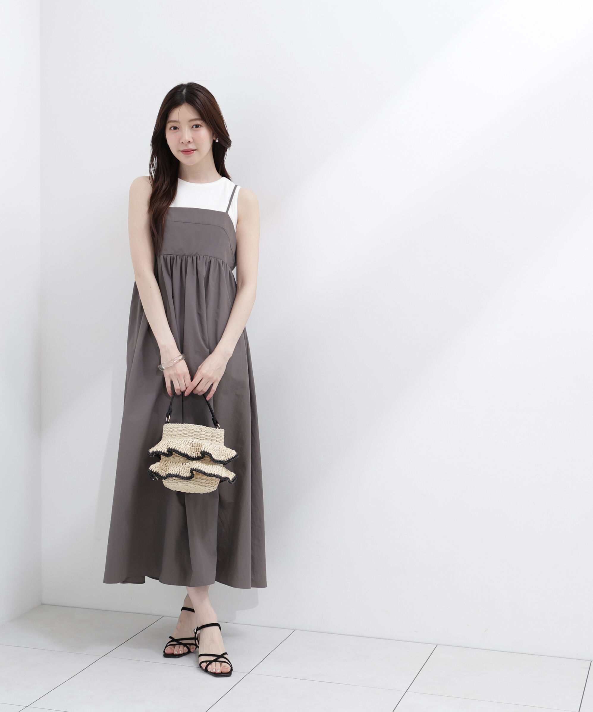 PROPORTION BODY DRESSING「カットドッキングキャミワンピース」|ワンピース|