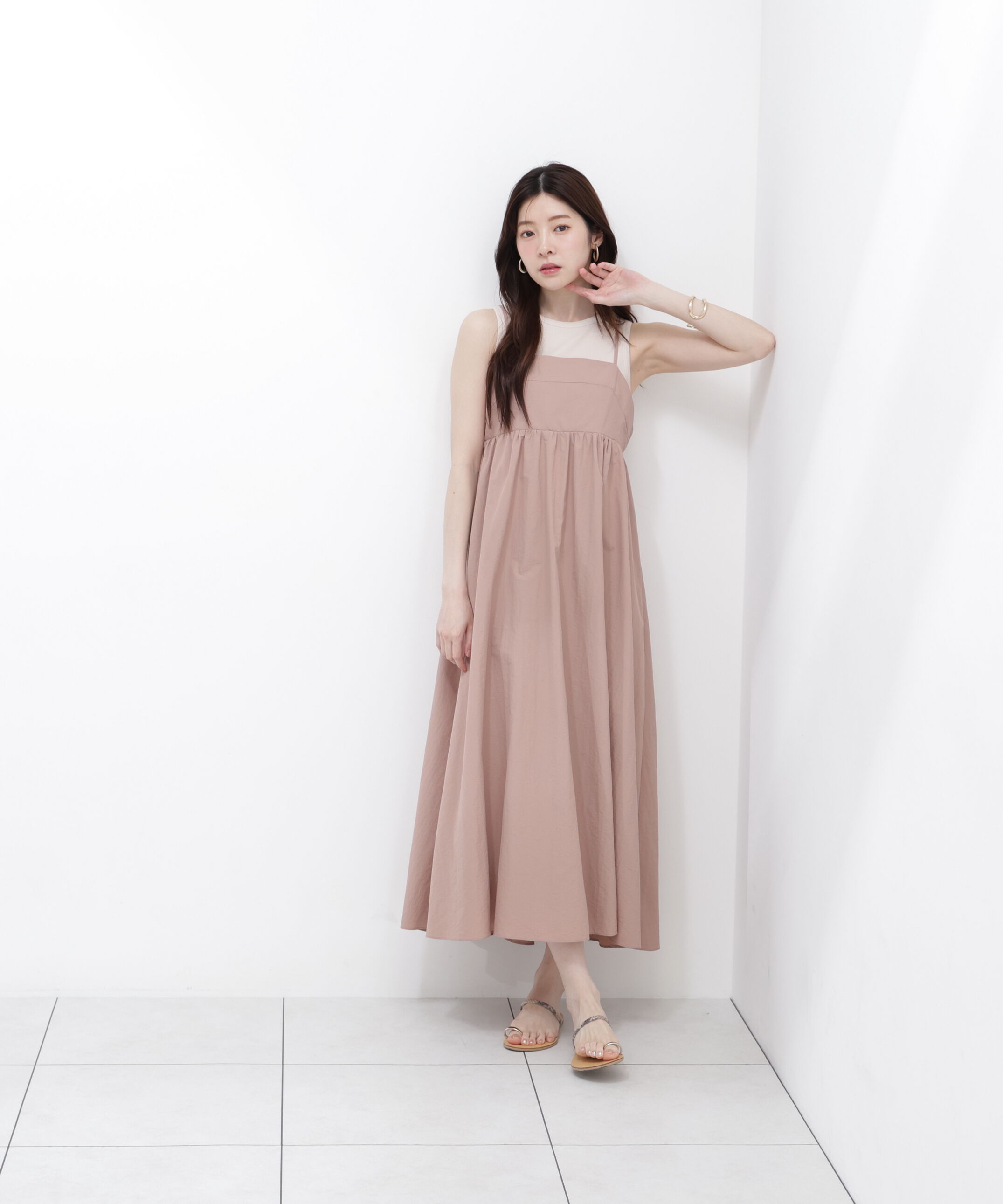 PROPORTION BODY DRESSING「カットドッキングキャミワンピース」|ワンピース|