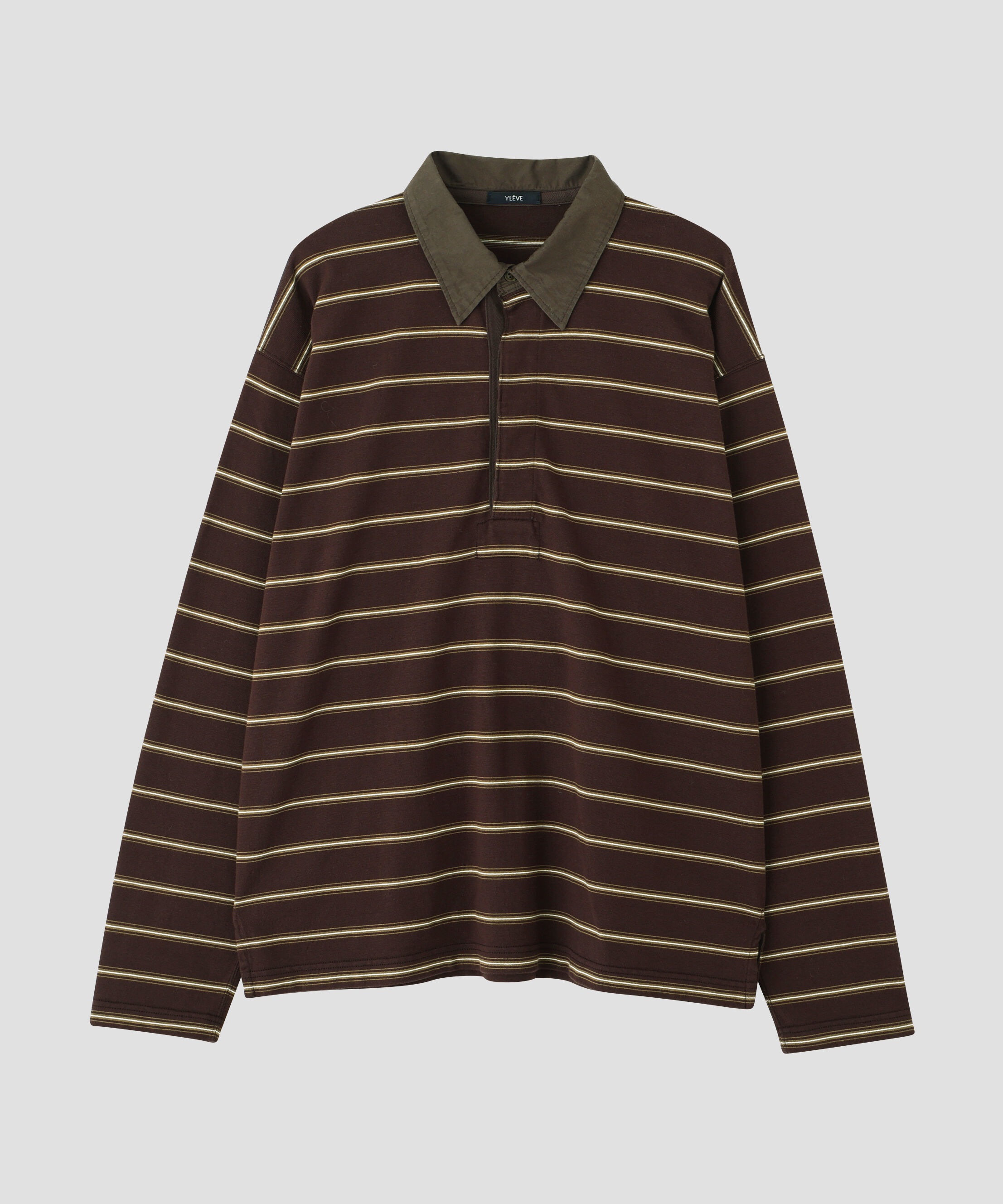 YLEVE 「YLEVE / HEAVYWEIGHT SOFT JERSEY BORDER RUGGER SHIRT」|Tシャツ・カットソー|