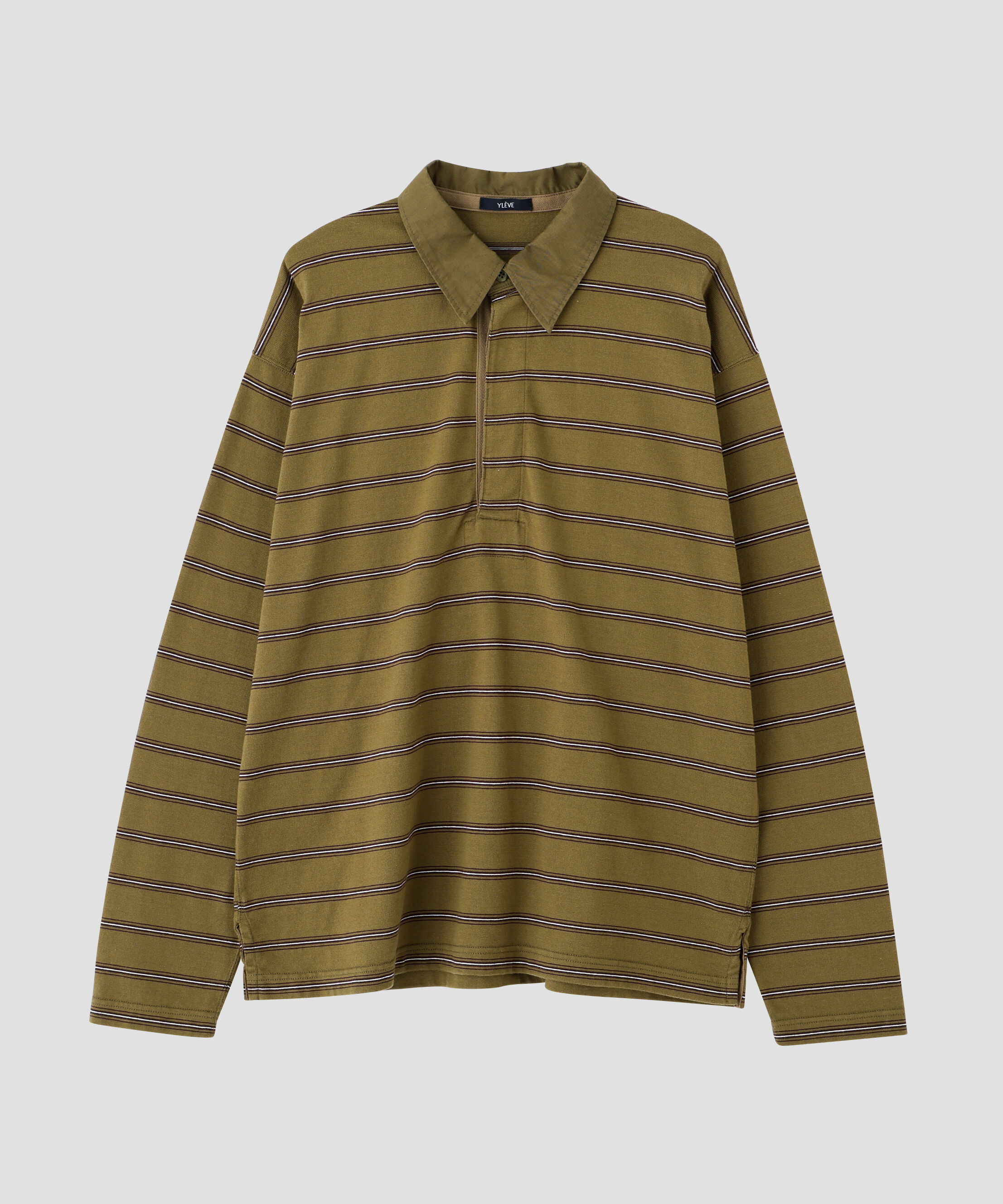 YLEVE 「YLEVE / HEAVYWEIGHT SOFT JERSEY BORDER RUGGER SHIRT」|Tシャツ・カットソー|