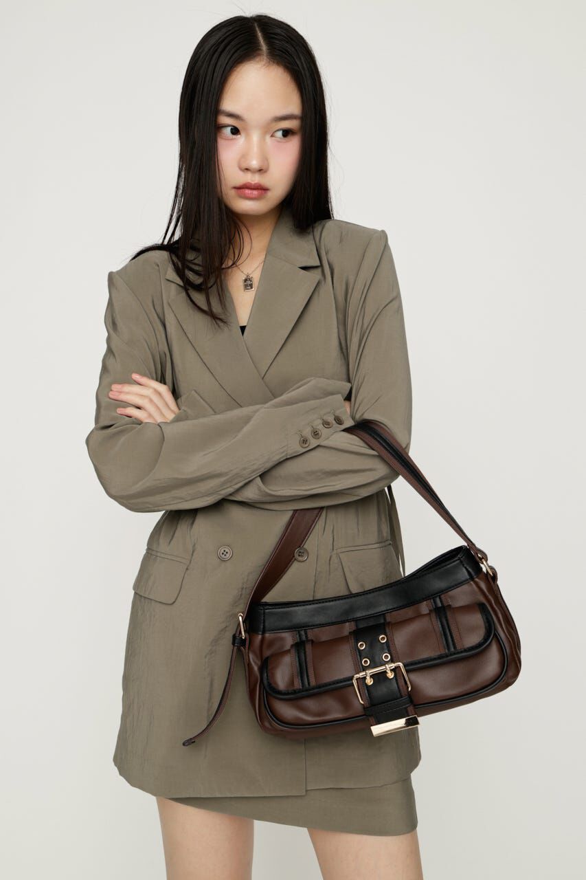 SLY「FRONT BUCKLE HOBO バッグ」|その他|BRN