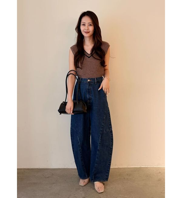 LAGUNAMOON「2WAYメランジベストニットプルオーバー」|ニット・セーター|
