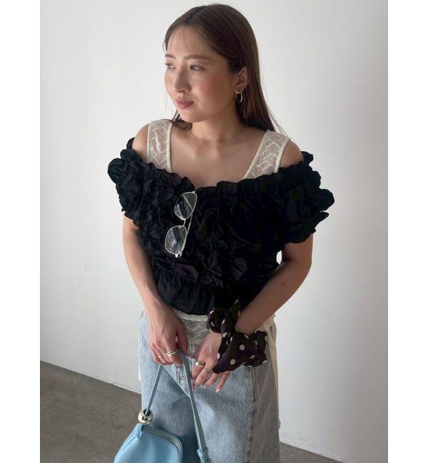 LAGUNAMOON「ドロストレースカットトップス」|Tシャツ・カットソー|