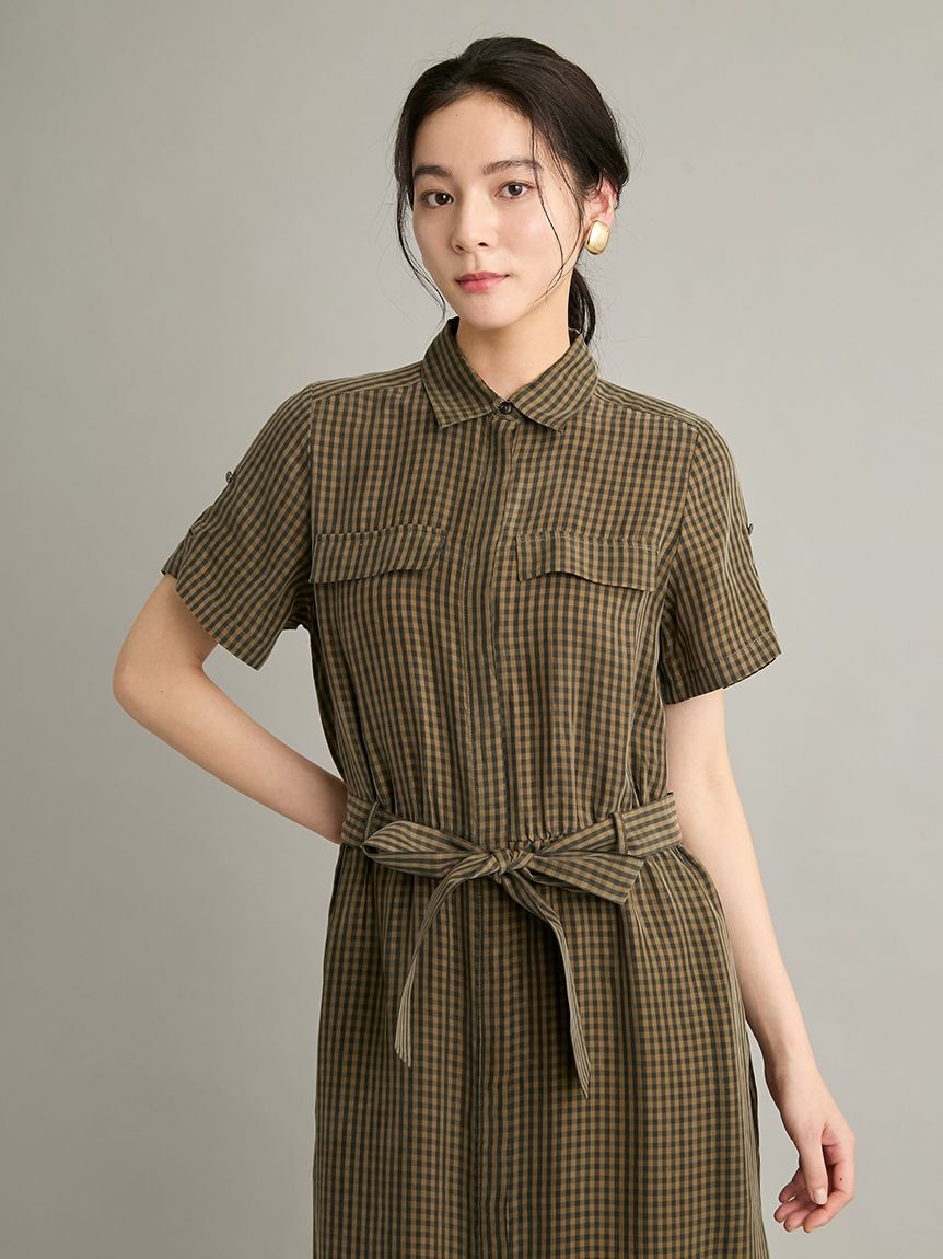Mila Owen「【ウォッシャブル】シャツナローワンピース」|ワンピース|