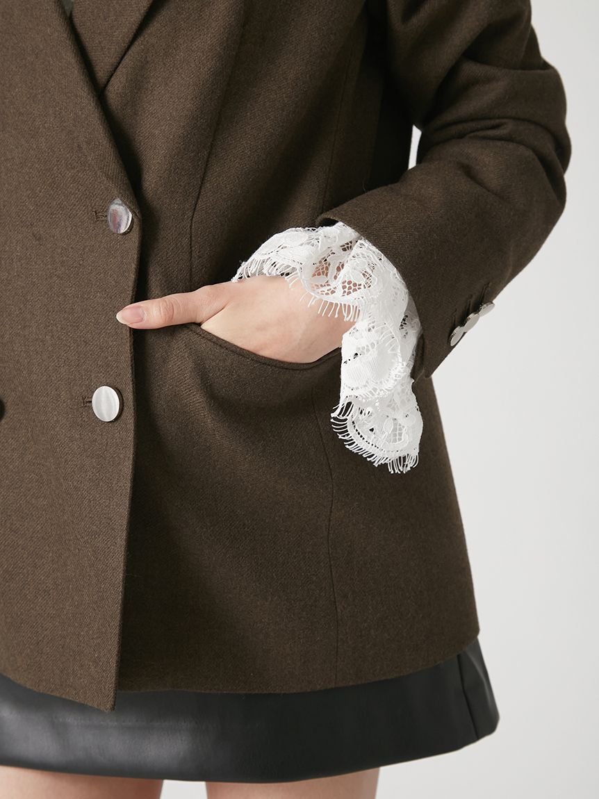 FRAY I.D「ダブルブレストウールテーラードジャケット」|テーラードジャケット|