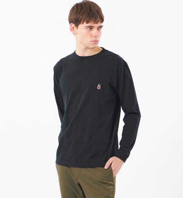 MACKINTOSH PHILOSOPHY「【WEB&一部店舗限定】バッキンガムベア 5.6オンス天竺 ワンポイントクルーネック」|Tシャツ・カットソー|ブラック