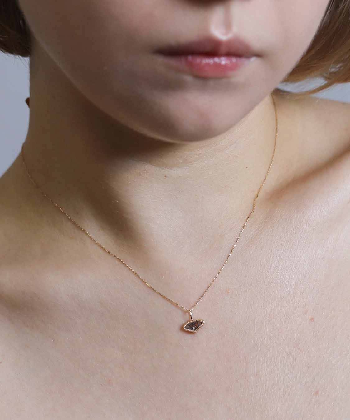  「ダイヤモンド モチーフ カラーストーン  チャーム | K10YG」|その他|